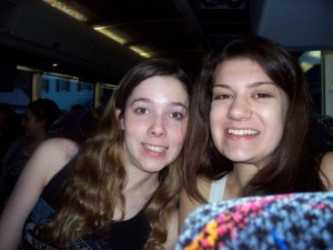 This is me and Roommate Shannon on a school trip to New York to see a play that was in Spanish. Neither of us took Spanish. I do not know why we were made to attend.