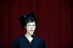 Apparently I wasn't wearing my mortarboard correctly, but if I pulled it down all the way I looked bald.